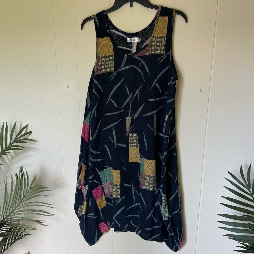 Colorful Patterned Sleeveless Dress